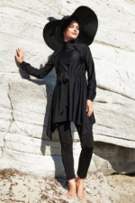 ⁦أمينة بوركيني بقماش مطاطي⁩ - الصورة ⁦2⁩